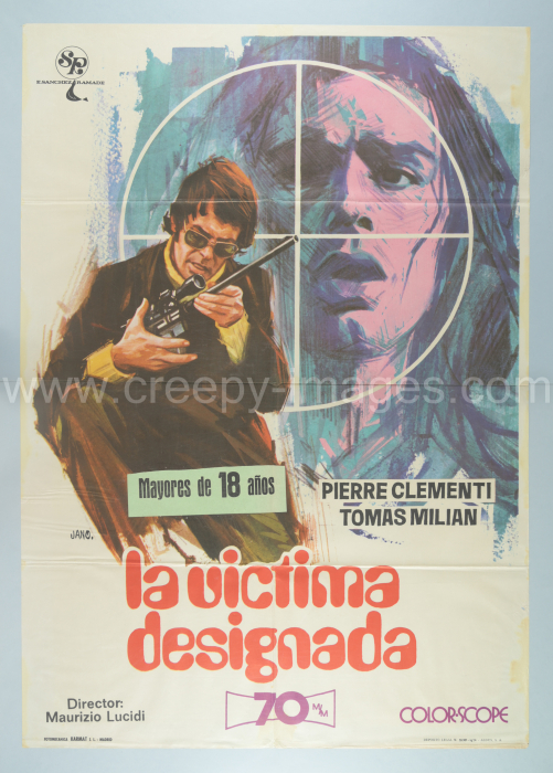 Der Todesengel / La vittima designata - Spanisches Plakat